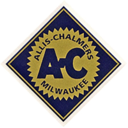 Aftermarket New Diamond Decal w/ Blue Background Made Fits Allis Chalmers AC Tractor Models R4056